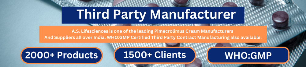 A.S. Lifesciences as Pimecrolimus manufacturer are that provide pimecrolimus cream products for the treatment of moderate eczema in non-immunocompromised adults. Continuous chronic treatment with this medication may be necessary, although it should not be used in children under two years of age or in pregnant women