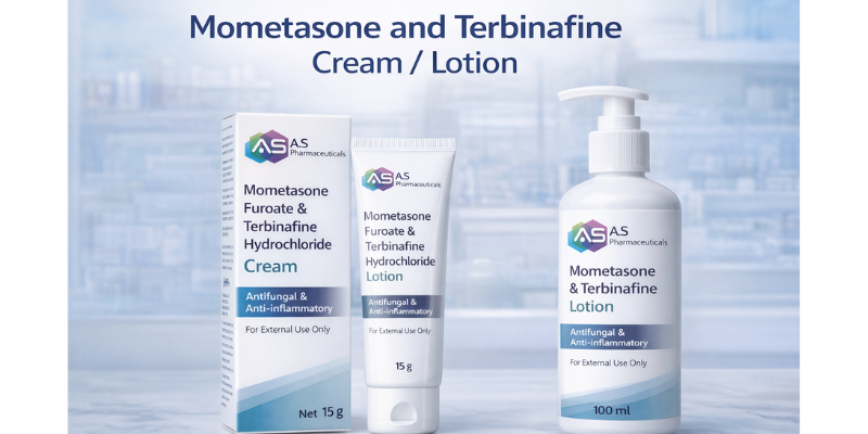 A.S LIFESCIENCES Mometasone and Terbinafine cream lotion manufacturers by A.S. Lifesciences India