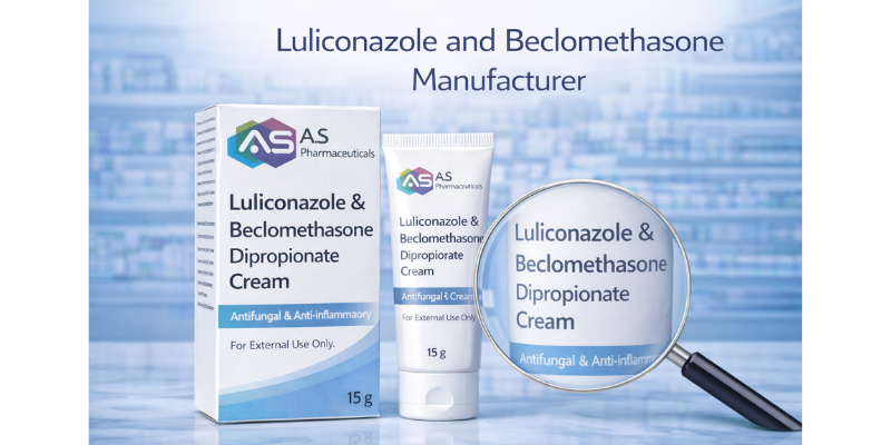 A.S LIFESCIENCES Luliconazole and Beclomethasone cream manufacturer in India by A.S. Lifesciences for antifungal and anti-inflammatory skin treatment