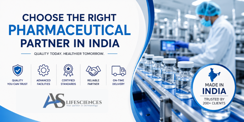 How to choose the right pharmaceutical partner in India Modern pharmaceutical manufacturing facility showcasing quality production and pharmaceutical packaging in India.