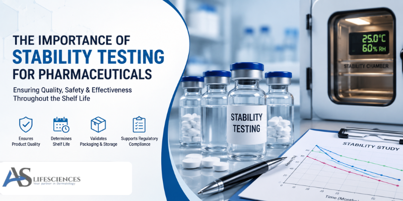 Importance of Stability Testing for Pharmaceuticals Pharmaceutical Stability Testing Process at A.S. Lifesciences